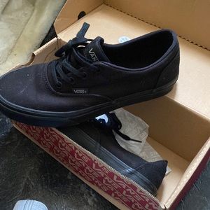 Black vans size 7.5 only worn 2 x
